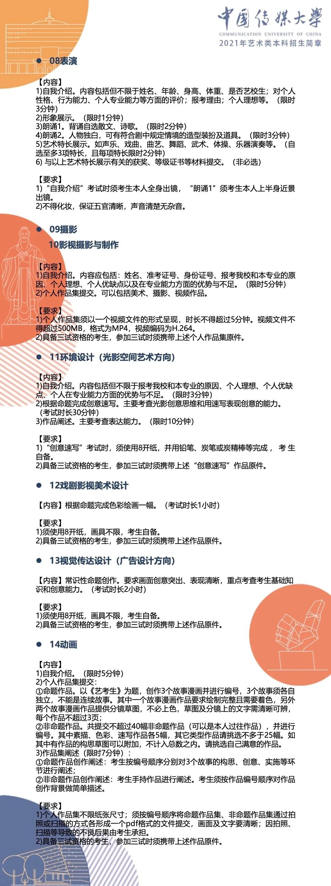 艺考资讯|2021年本科院校招生考试办法汇总 艺考资讯|2021年本科院校招生考试办法汇总